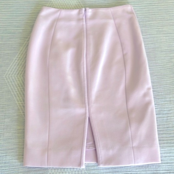 WHBM Double Texture Pencil Skirt Lilac Pink 00P - Picture 5 of 11